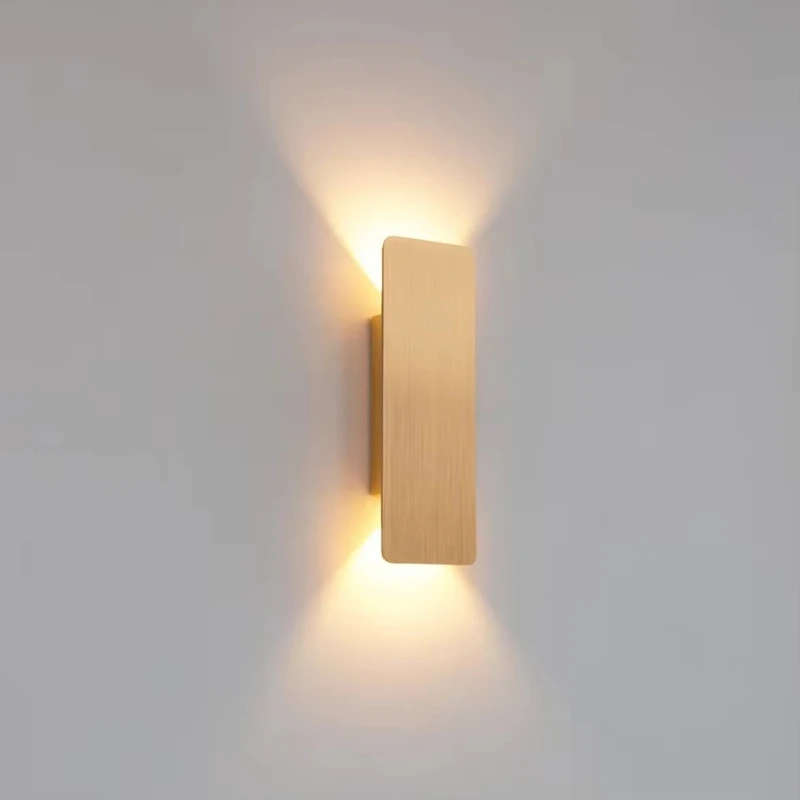 Modern Light Emitting Diode Aluminum Wall Lamps Interior AC85-265V Bedroom Living Room Home Lighting Aisle Corridor Apartment