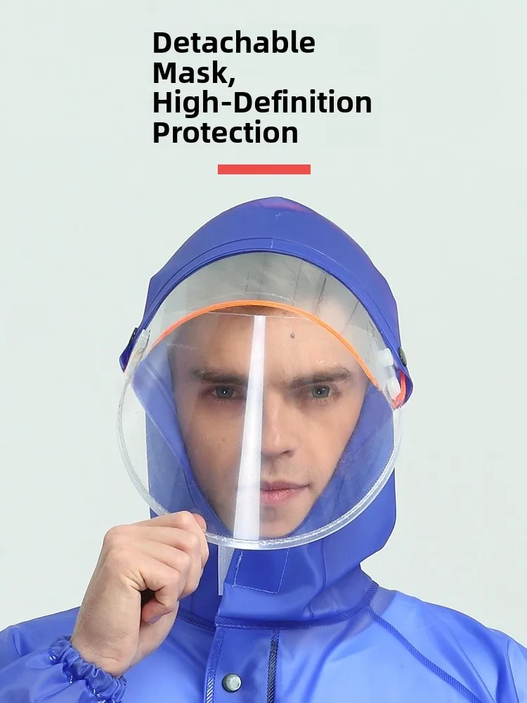 

Утолщенный пластиковый дождевик и комплект дождевых брюк для курьеров, унисекс, водонепроницаемый, на все тело, летний.