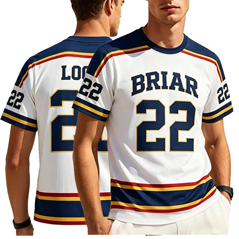 Hot Selling Off Campus College Hockey Jerseys Summer Role-Playing T-Shirts 2026 New Men's Women's Retro Street Sports Tops