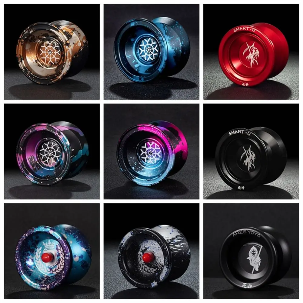 

Alloy Aluminum Metal Yoyo Classic Toys High Speed Unresponsive Yoyo Ball Spinning String 10 Ball Bearing Yo Yo Toys 1A/3/5A