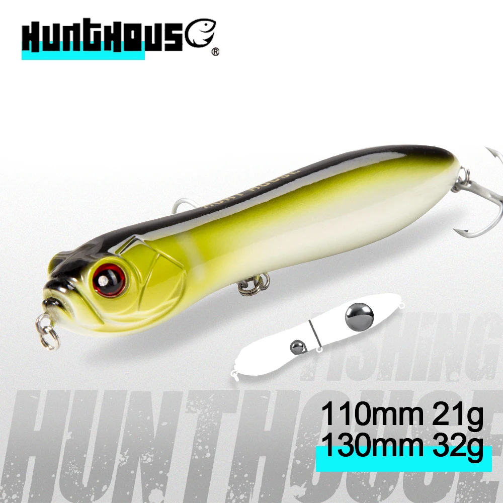 

Hunthouse подвесная приманка для пресноводной рыбалки, 110 мм, 130 мм, большой погремушечный шар, громкий шум для окуня