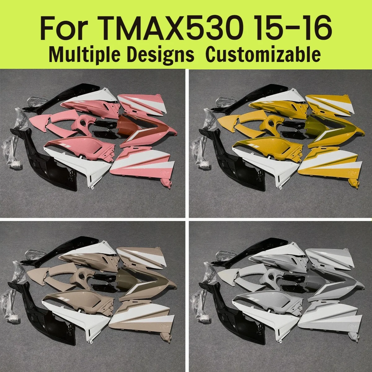 

T-MAX530 2015 2016 ABS Fairings for YAMAHA TMAX530 15 16 Prime Motorcycle Injection Bodywork Fairing Kit