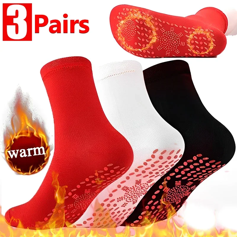 Self-Heating Socks Anti-Fatigue Winter Outdoor Warm Heat Insulated Socks Thermal Socks for Hiking Camping Cycling Skiing