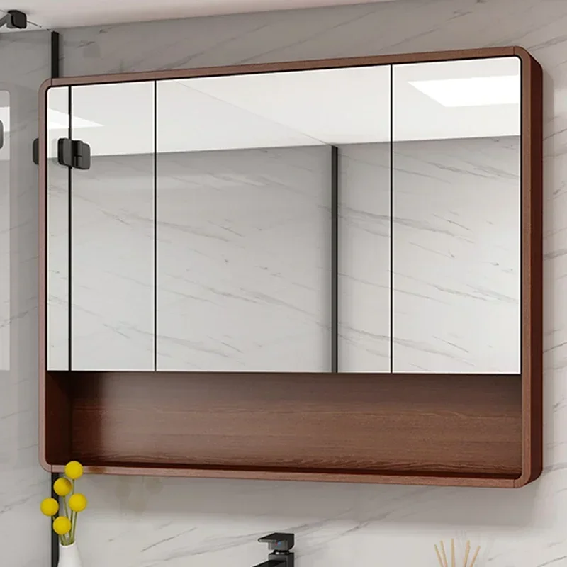 Extraction Hole Defogging Bathroom Cabinets Vanity Mirror Wall Home Furniture Locker Bathroom Cabinets Simple Miroir De Salle