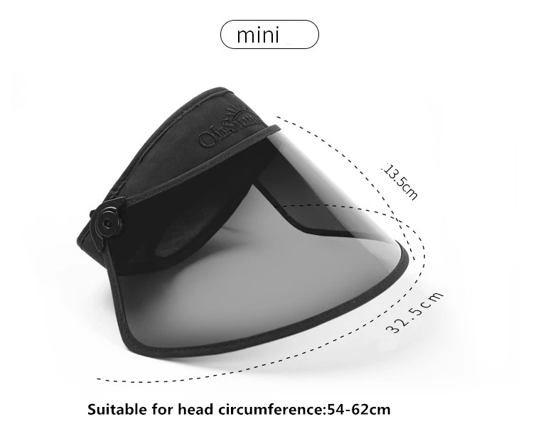 Adjustable Women Transparent Sun Visor Hat Cap Uv Protection Cover Flexible Summer Cap sun-proof sun hat uv cap women