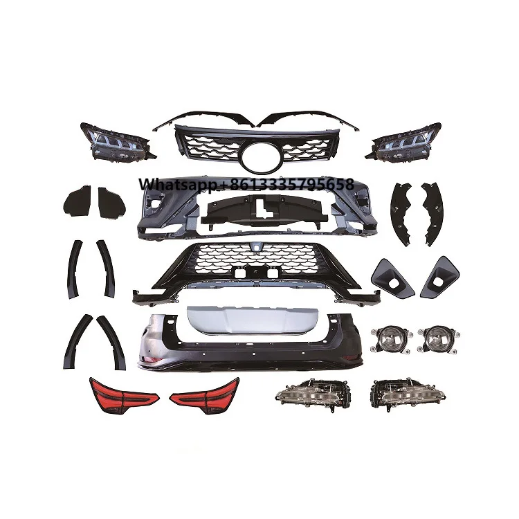 

Original Quality Body Kit 2022 Style Sport Grille Headlight Tail Light Bumper Body Kits for Fortuner 2016-2021