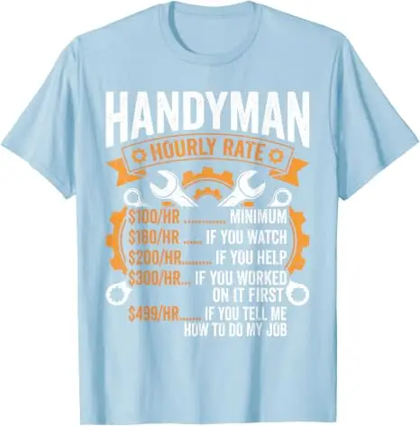 Lustiges Handwerker-Kunstwerk für Männer Jungen Papa Herr Fix-it Handwerker T-Shirt Y2k Herrenmode Wartungs- & Reparaturmann Grafik-Spruch T-Shirt Geschenk – Detail 13