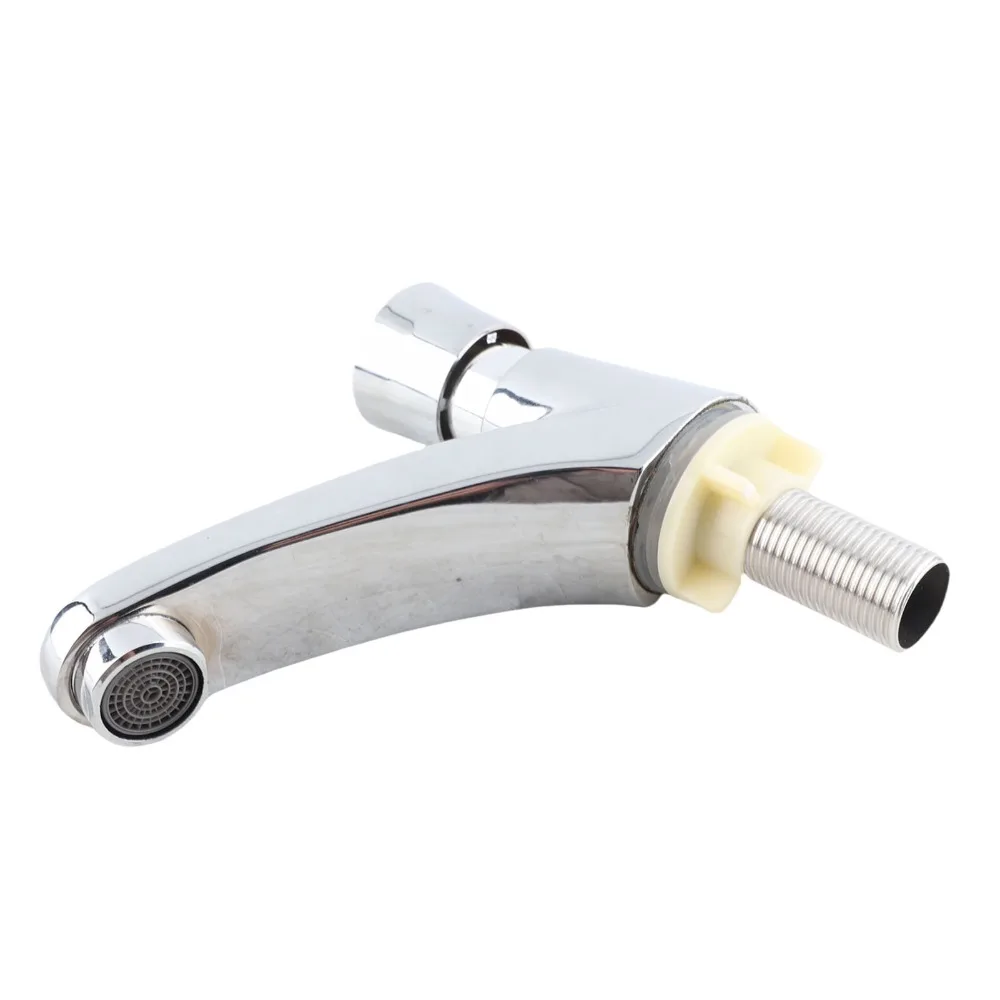 Durable Alloy Faucet Automatic Shut Off Self Closing Sink Tap Time Delay Mechanism G1/2 Connection Basin Sink Tap School