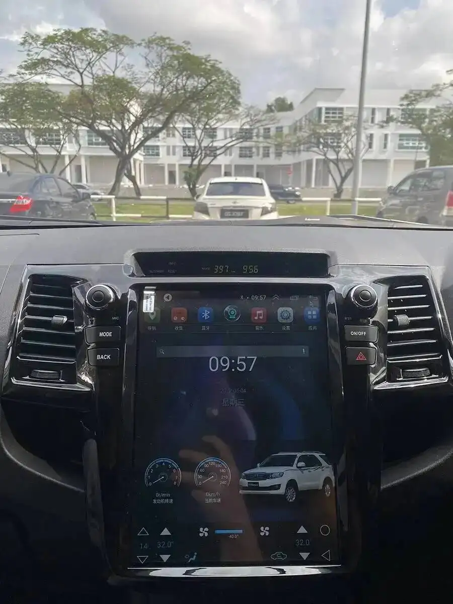 Vertikaler Bildschirm GPS CarPlay Audio Multimedia Video Player Navigation Autoradio für Toyota Fortuner Hilux Revo 2005-2014 Android – Detail 11
