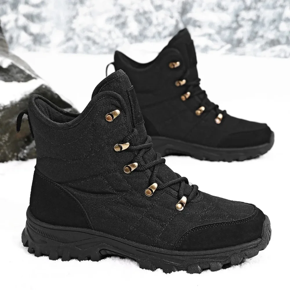 

Men's boots autumn and winter waterproof casual snow boots non-slip comfort high-top outdoor boots fashion youth plus size boots