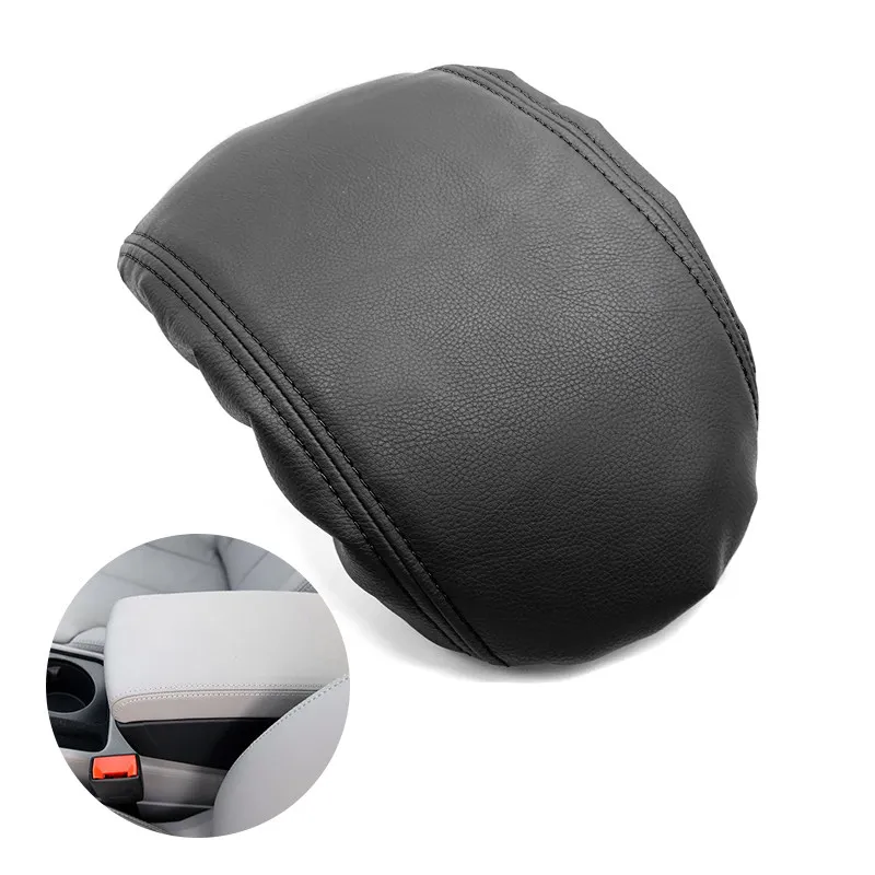 

Car Center Console Armrest Protection Cover Trim For VW Passat B6 2005 2006 2007 2008 2009 Black PU Leather with Sponge