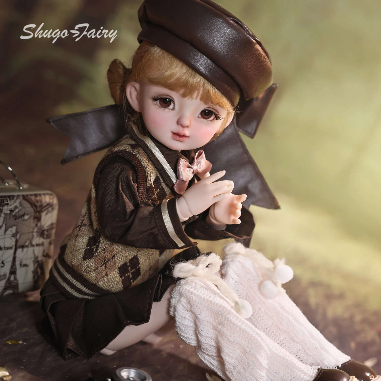 ShugaFairy Yenny 1/6 Bjd Pop Student Preppy Stijl Herfst Retro Leuke Fullset Sphere Joint Bjd Kleding Bjd Fairy Anime Figuren