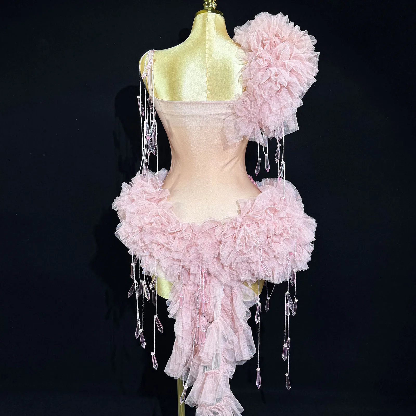 مثير شبكة الوردي داخلية يوتار بلورات الاكريليك نادي الرقص مرحلة الأداء عرض المرحلة نادي احتفال مهرجان حفلة عيد ميلاد