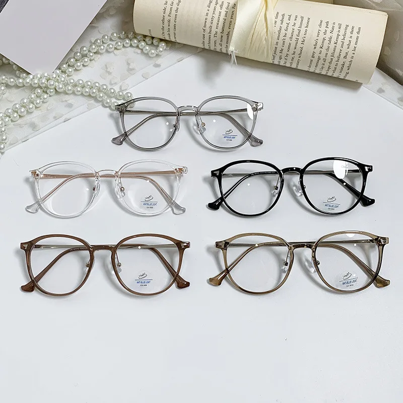 Ultra Light TR90 Oval Frame Reading Glasses Fashionable Anti Blue Light Presbyopia Glasses Women Clear Lens Far Sight Glasses