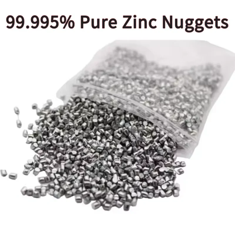 99.995% Pure Zinc Nuggets, 100g-1kg High Purity Zinc Granules For Industrial Manufacturing, Lab Use