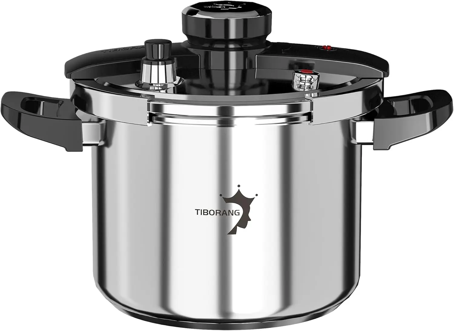 

8.5 QT Stainless Steel Pressure Cooker, [Multi-Cooker for Gas & Induction Stove] [Saves 70% Cooking Time] [One-Hand Operation],