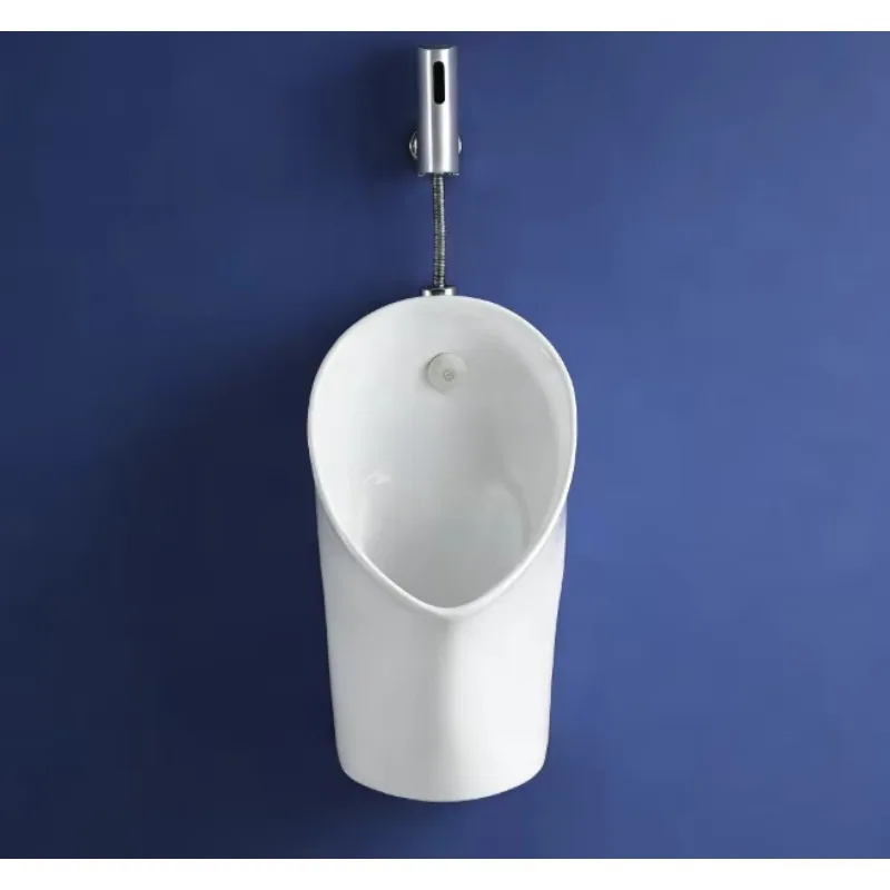Water-saving smart induction wall-mounted ceramic urinal, easy to clean and durable, suitable for home use