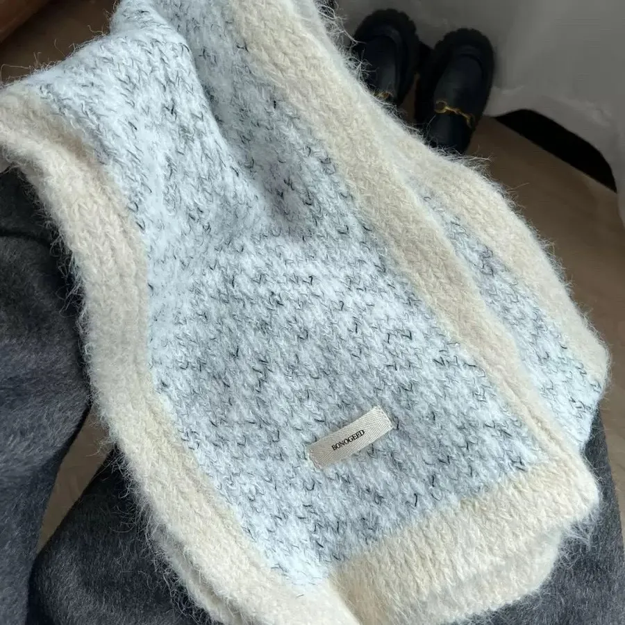 Wool Blend Knitted Scarf for Women Students Soft Warm Winter Neck Wrap Thick Long Scarf for Daily Outdoor Wear