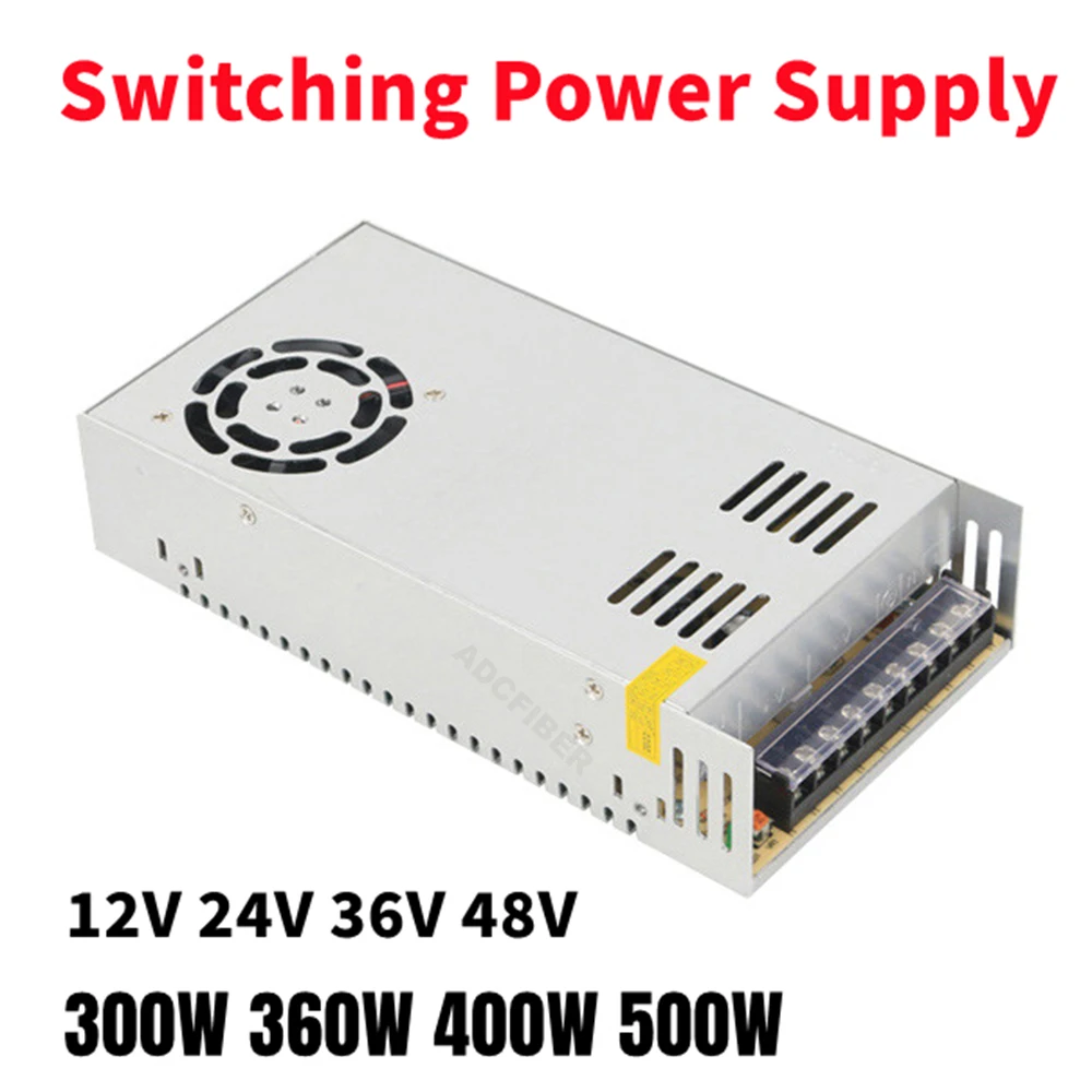 LEDストリップ用スイッチング電源変換器,トランスコードからDC, 300w,360w,400w,500w,5v,12v,24v,36v 48v,60v,110v,220v