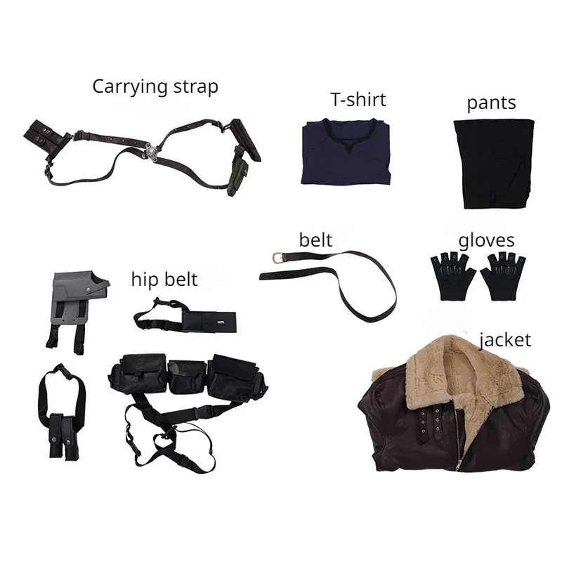 Miłosna rodzinna gra Resident 4 Cosplay Evil kostium Casual Streetshirt dla mężczyzny Leon Halloween strój męski 2025 nowość