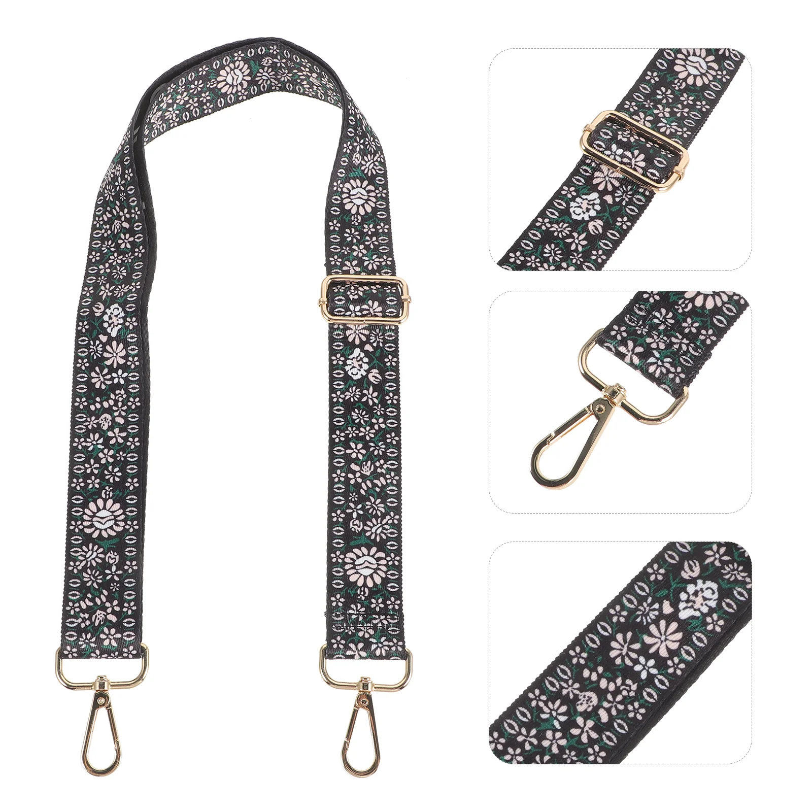 

Retro Banjo Supply Printed Strap Belt Decor Acoustic Guitar Accessories Vintage for Gift