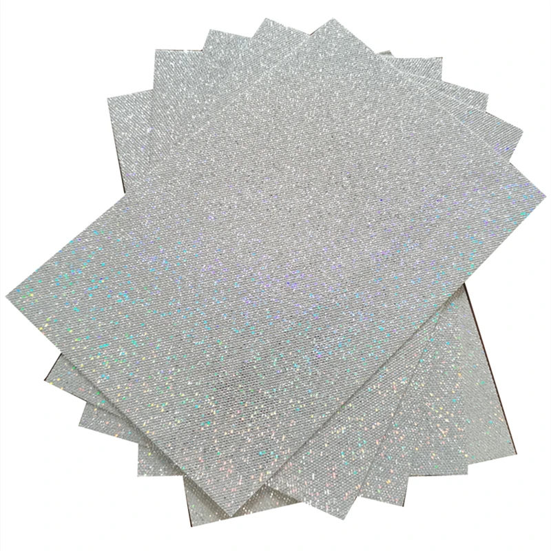 5 Sheets 20*30CM Size Special Designs Honeycomb Laser Silver Glitter Paper Cardstock For Cupcake Topper,Wedding Party Decors