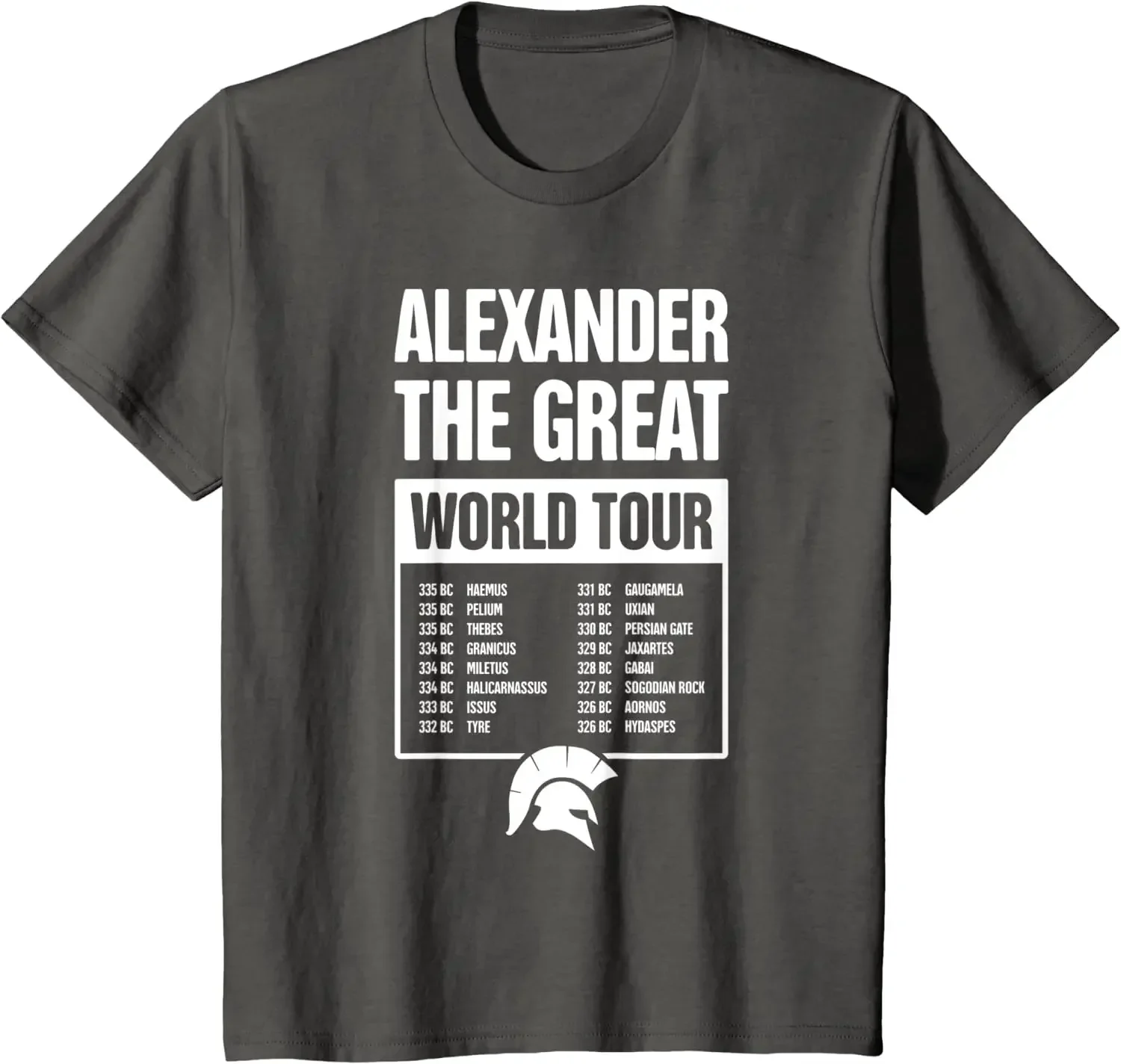 

Ancient Greece History Alexander The Great World Tour T-Shirt 100% Cotton O-Neck Short Sleeve Casual Mens T-shirt Size S-3XL