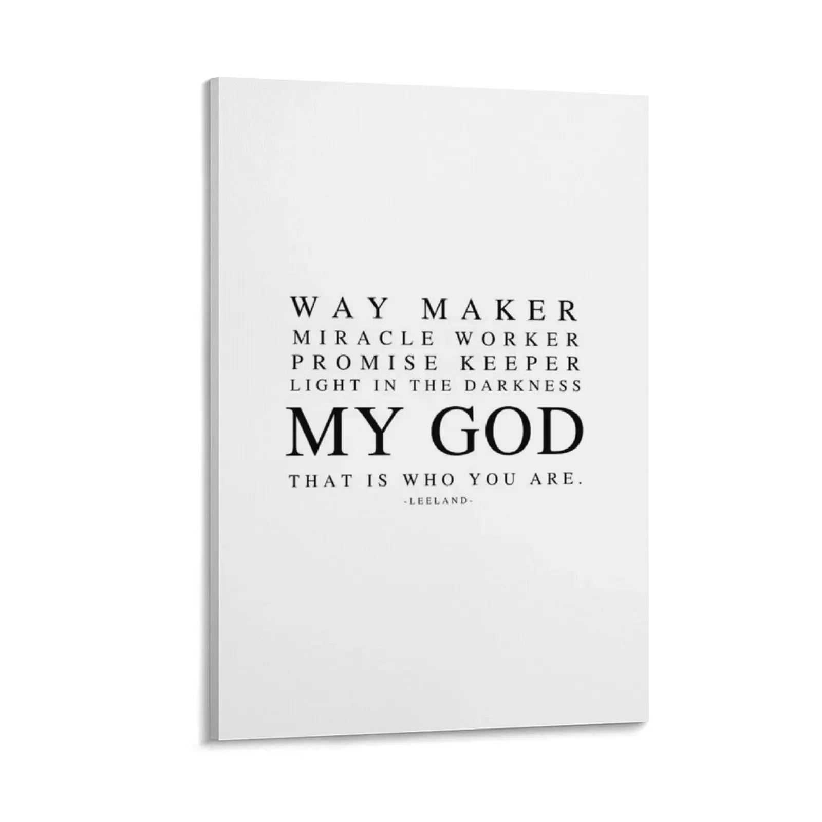 

Way Maker Sticker Canvas Painting anime poster paintings wall decor Decoration modern home decoration