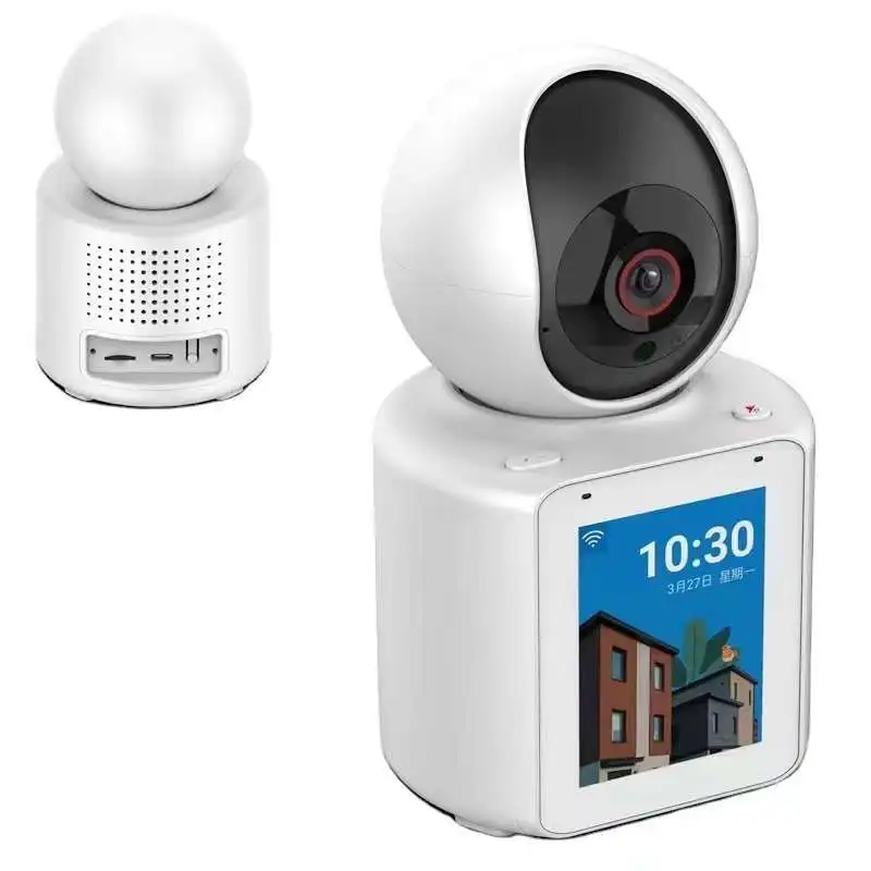 2MP 1080P V360pro APP 2.8 นิ้วโทรศัพท์วิดีโอไร้สาย PTZ กล้องโดม IP AI Humanoid Detection Home Security กล้องวงจรปิด Baby Monitor