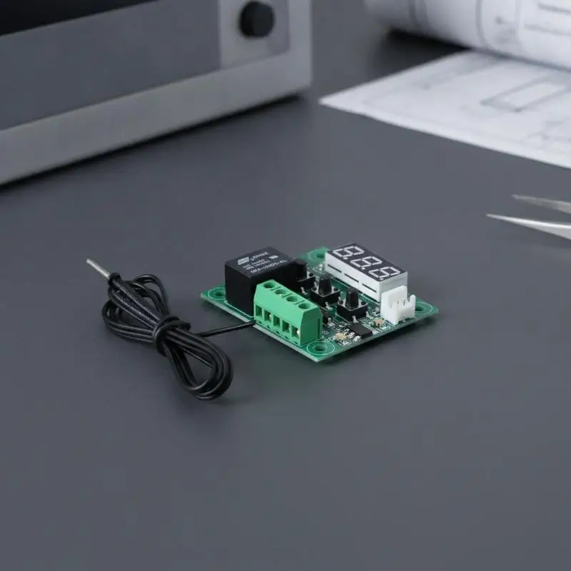 XH W1209 Digital High Precision Temperature Controller With LED Display And Waterproof Probe For Aquarium Greenhouse DIY