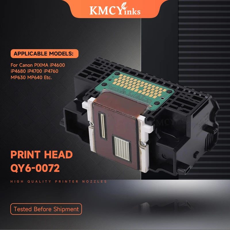 

KMCYinks Refurbish Printhead Print Head Printer Head For Canon iP4600 iP4680 iP4700 iP4760 MP630 QY6-0072 MP640 QY6-0072-000