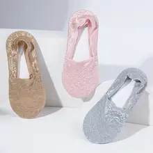 Summer Lace Flower No Show Socks for Women Girls #6
