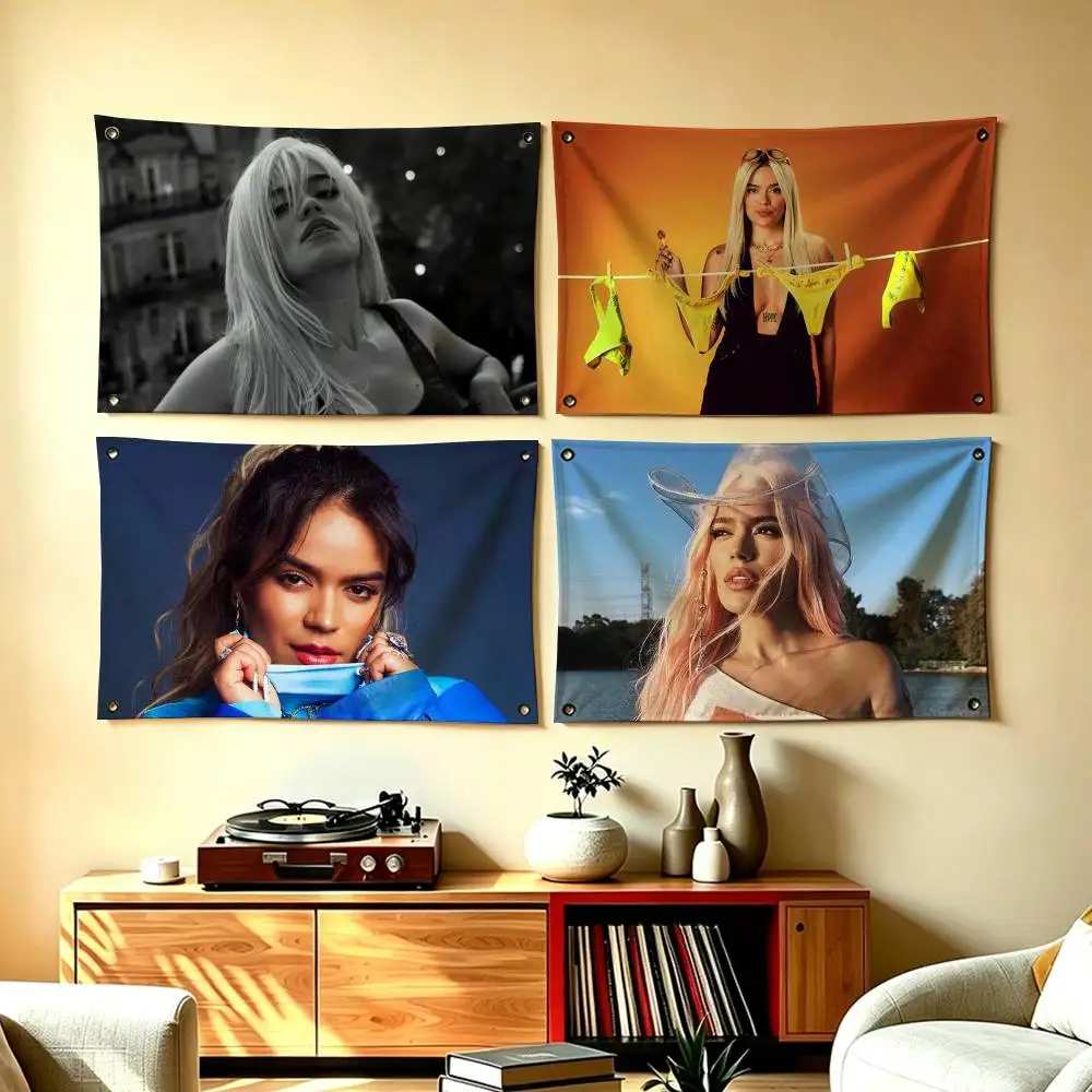 Pop Latin Singer Karol G-G  Flag Suitable For Party Club Outdoor Interior Wall Decoration Banner Fans Gift