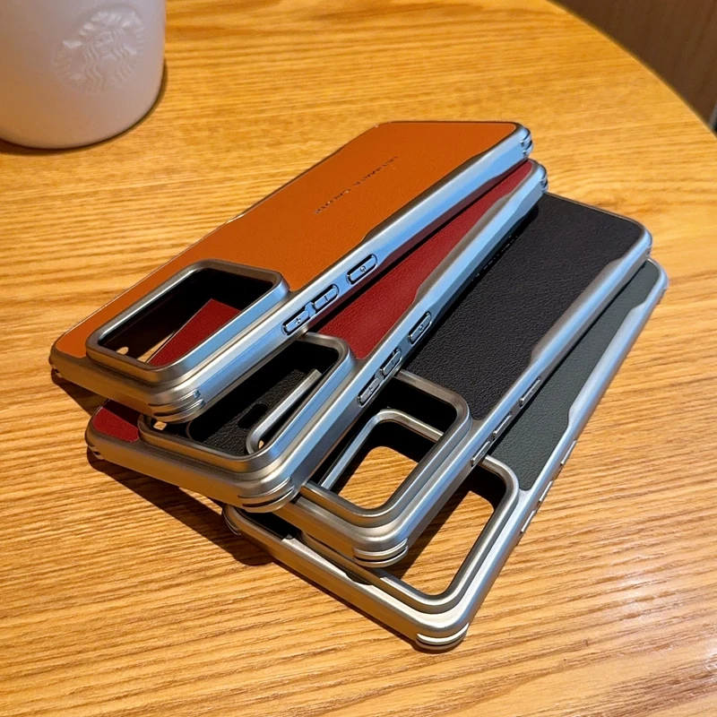 Etui na Xiaomi 15 Pro Antywstrząsowe Rogi Odporne na Upadki Magsafe Galwanizowane Miękkie Skórzane Etui z Przyjemnym Uchwytem