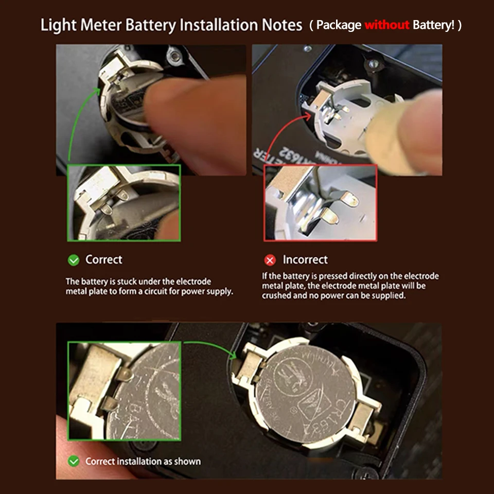 TTArtisan Light Meter II for Film Camera 45°Average Metering without Battery with Cold Shoe Mount Double Power Saving 23-stop