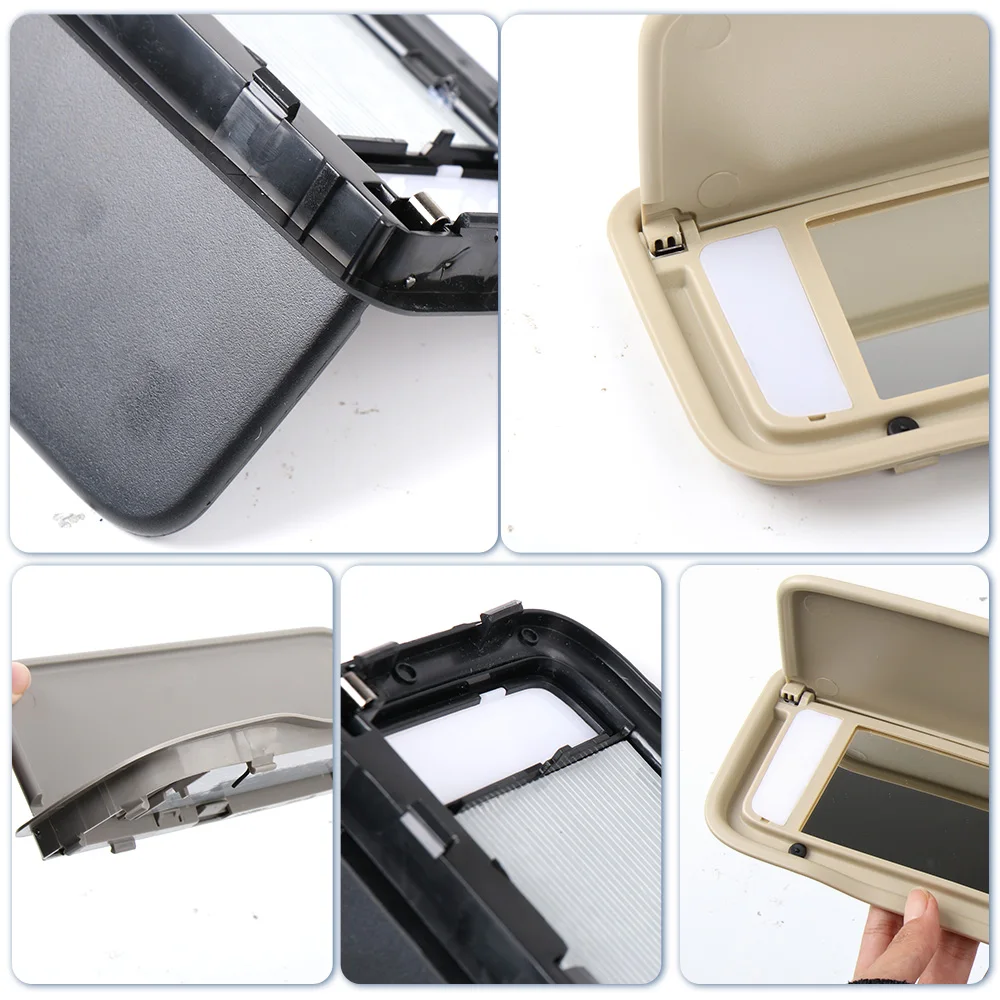 Espejo de Maquillaje para el Interior del Coche, Espejo para Volvo XC60 2013-2017 XC90 2013-2014 S80 2014-2015, Cubierta de Espejo para Visera Parasol de Auto