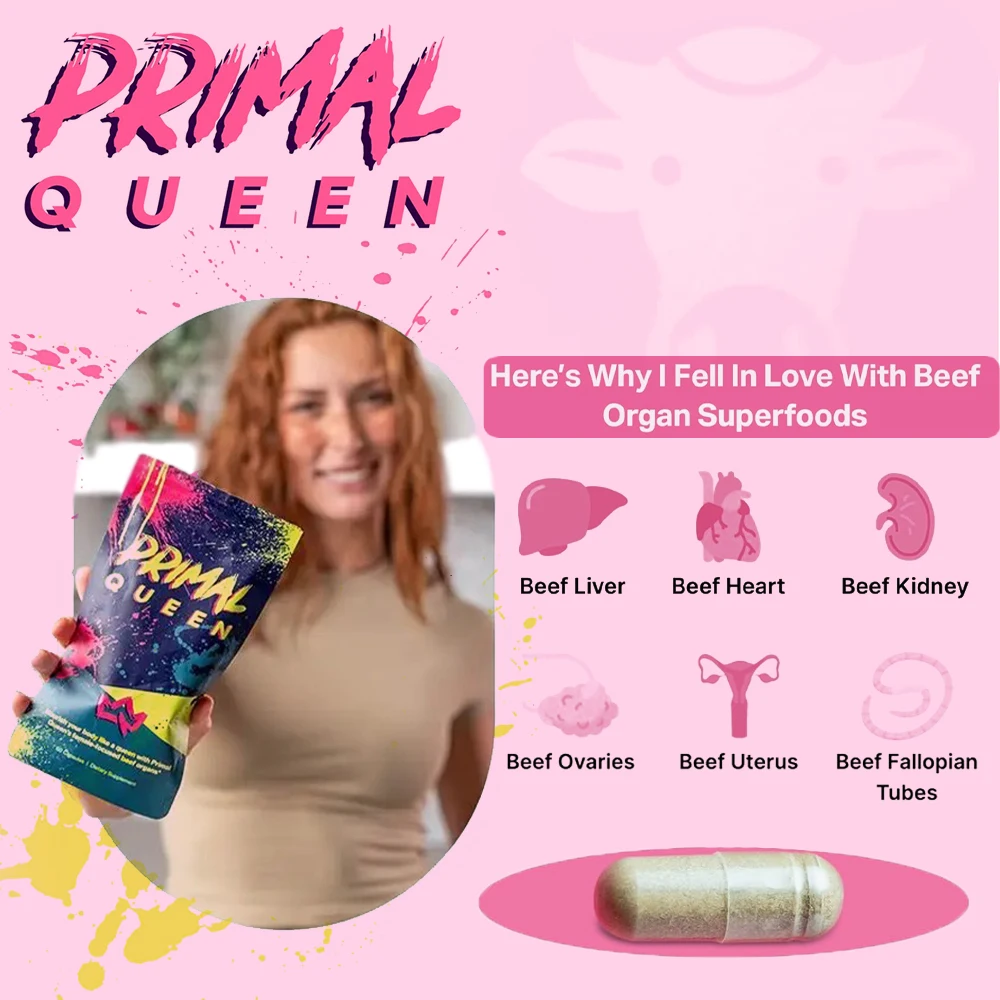 

Beef Organ Supplement for Women - Supports Hormone Balance, Energy & Wellness - Grass Fed, Pasture Raised Superfood - 60 Capsule