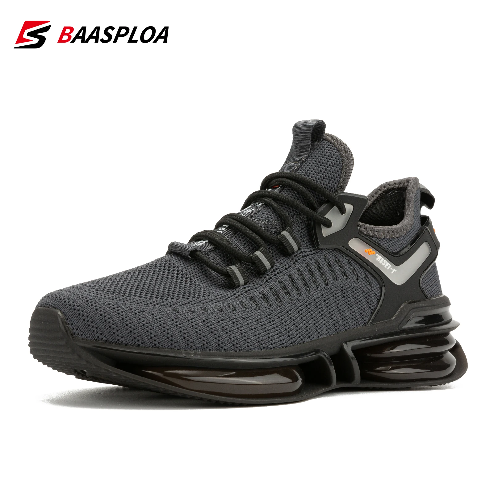 A Pair Of Baasploa Brand Running Shoes Lightweight Men Women Walking Shoes Casual Designer Sneakers Outdoor Sports Tennis Shoe