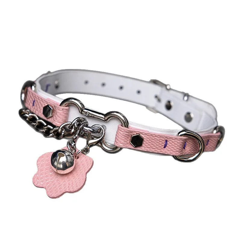 2026Adjustable SM Collar with Bell, Cat Paw Bone Tag  SM Bondage Couple's Erotic Collar  Flirtatious  Erotic Accessory Sex  Toys
