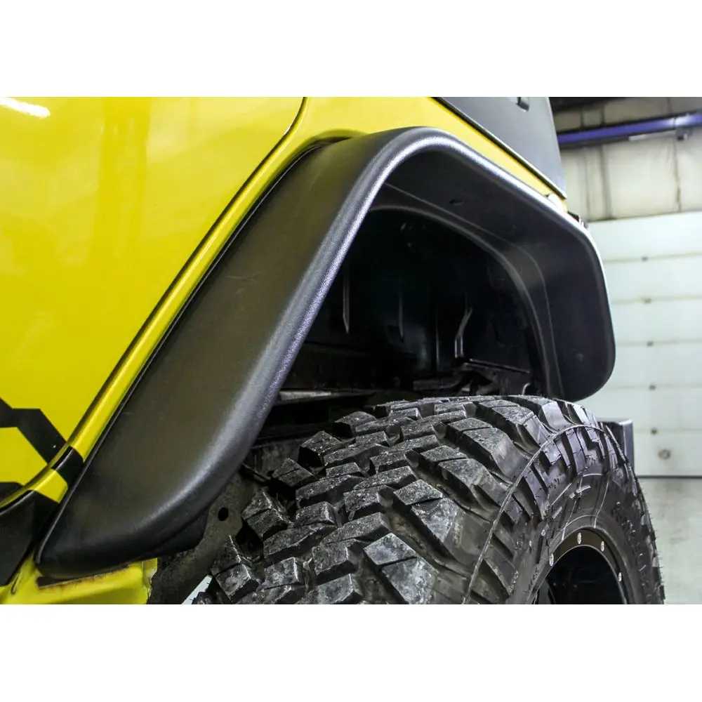 flat style Wheel Arches  eyebrow fender flares for 2007-2017 Jeep Wrangler JK 4x4 Accessories