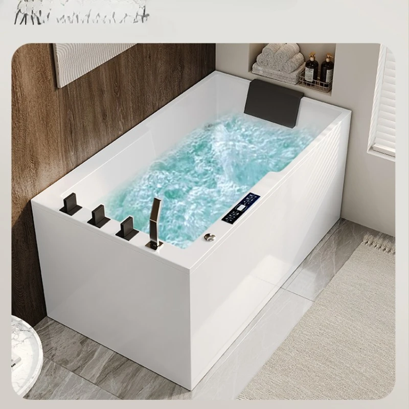 حوض استحمام منزلي صغير من الأكريليك، حوض استحمام ياباني عميق لركوب الأمواج، حوض استحمام ثرموستاتي ذكي #3