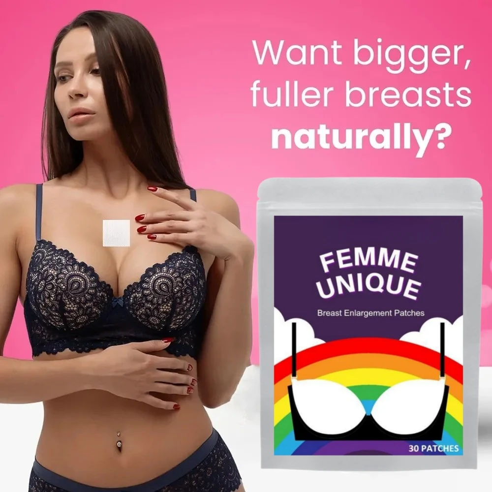 Women Bust Enlargement Transdermal Patches Natural Formula For Fuller & Perkier Looking Breasts 30 Patches