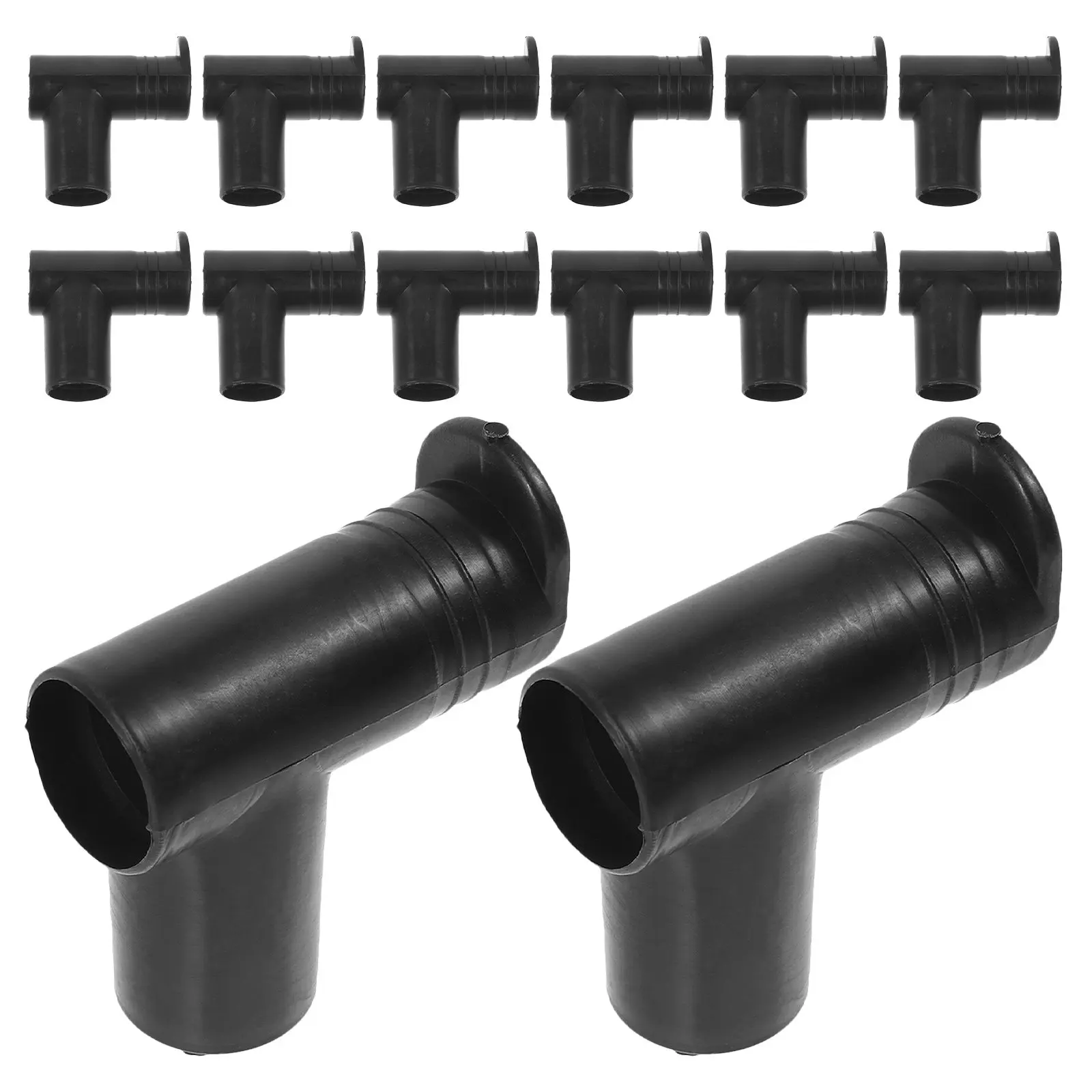 20Pcs Clothes Drying Rack Plastic Elbow Connectors Right Angle Joint Replacement Kit for Indoor Outdoor Clothes Rail Ends