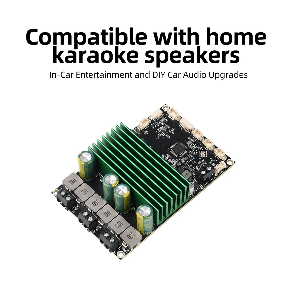 TPA3116 Bluetooth 2.1-Kanal-Verstärkerplatine, hohe Leistung 2x50W+100W 2x150W mit mobile App-Tuning für Heimkaraoke, Auto-Audio, DIY – Detail 7