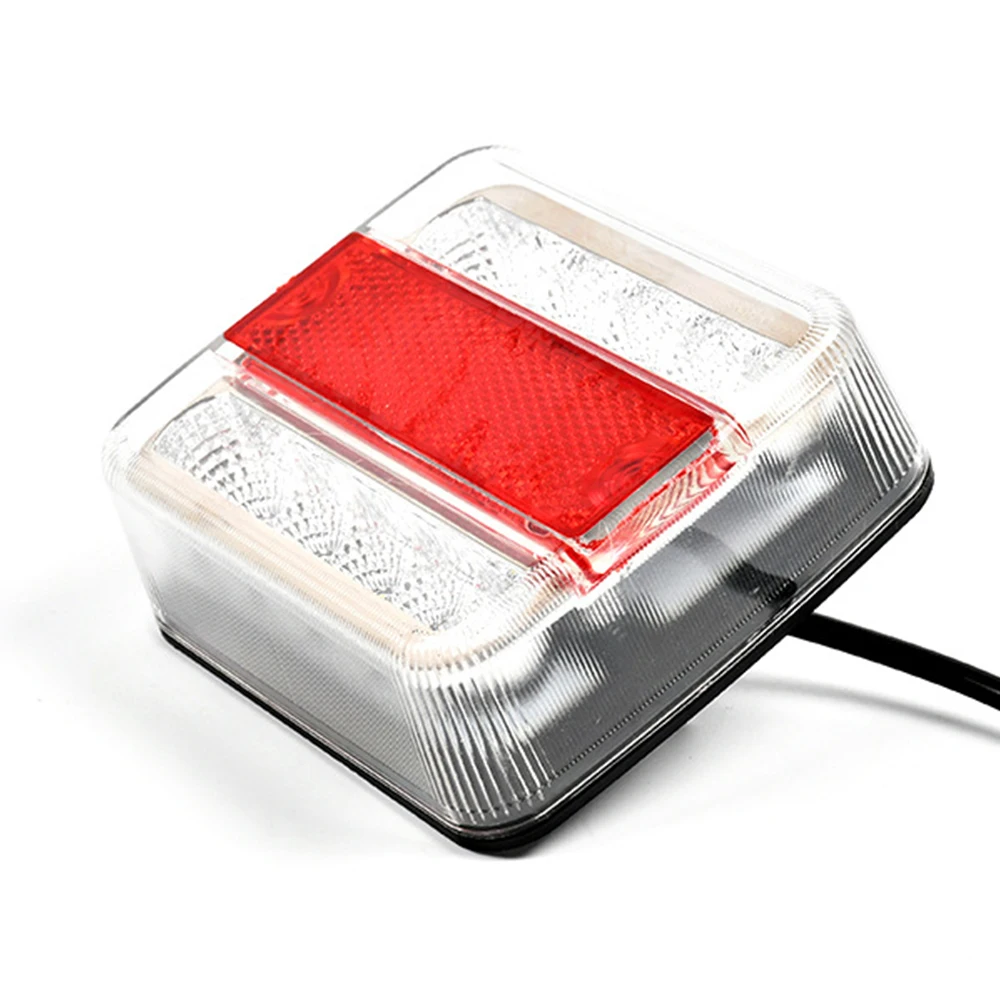 2PCS 후면 LED 잠수정 트레일러 테일 라이트 키트 보트 마커 트럭 방수 범용 12V-24V LED 캠핑카 트레일러 미등