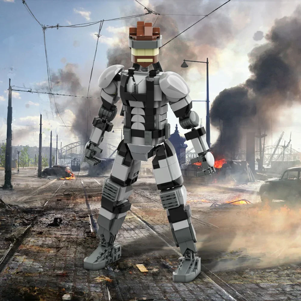 MOC – briques serpent solides, équipement métallique, jeux de modèles, personnages d'action serpent solide, blocs de construction, jouets d'assemblage, cadeaux pour enfants, bricolage