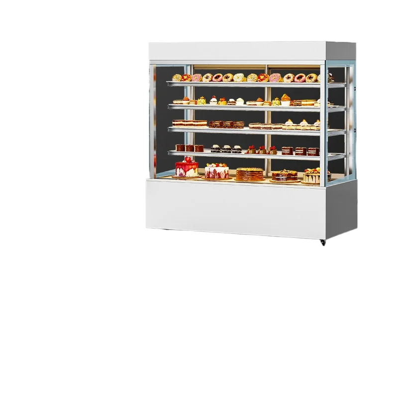 Cake Cabinet Vertical Front Door West Point  Refrigerated Dessert Fresh-keeping Cabinet Right Angle Sushi Display Cabinet