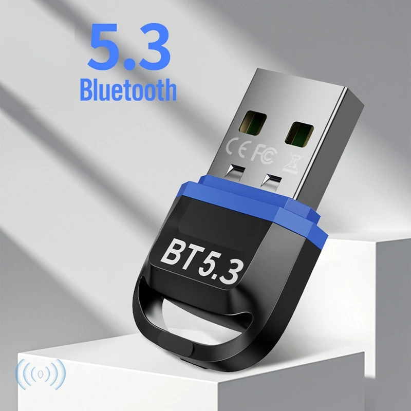 AU67-USB Bluetooth Adapter For Pc USB Bluetooth Dongle 5.3 Wireless Bluetooth Connector Receptor USB Key For Computer
