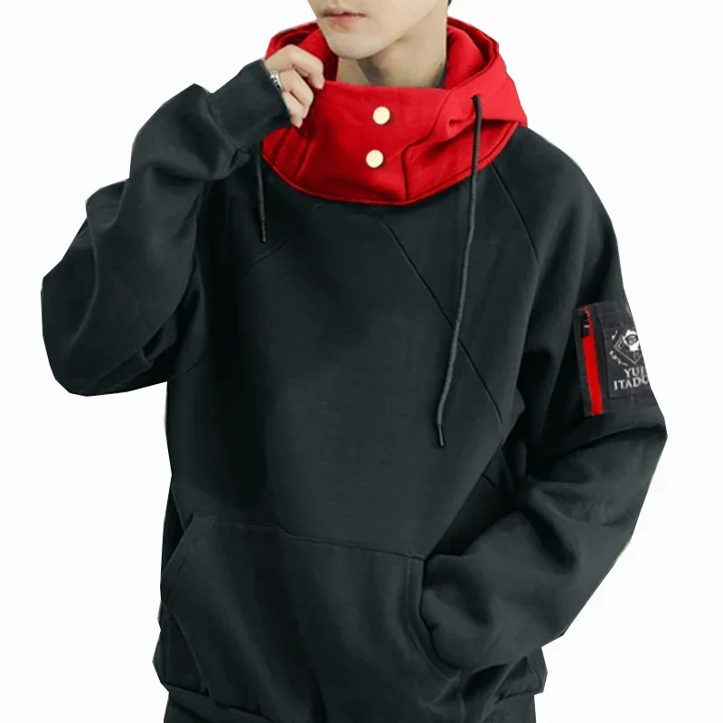 Halloween Anime Itadori Yuji Cosplay Costume Sweatshirt Adult Unisex Pullover Coat Casual Men Hoodie Jacket Pink Cosplay Wig view 2