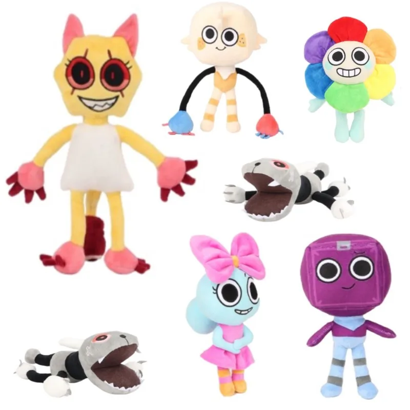 30cm Dandy\'s World Plush Cute Dandy World Scrap Stuffed Horror Game Goob Pebble Plushie Soft Pillow Doll Kawaii Room Decor Toy